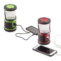 Blazin Brightest Led Rechargeable Lantern | Hurricane, Camping, Storm | Power Bank Light | 400 Hour Runtime (400 Lumen, Red)