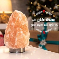 Levoit Kyra Himalayan Salt Lamp, Pink Rock Large Crystal Natural Himilian Gift Night Light (Etl Certified) Touch Dimmer, 2 Extra Bulbs, 18/8 Stainless Steel Base