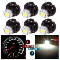 6 pieces White 2835chips LED bulbs High quality and Brand New Neo Wedge Wide Angle bulbs provides wide angle beam and excellent wide spread of lightThese units are excellent for replacing instrument cluster paneldashboard gauge light bulbsMuch brighter th