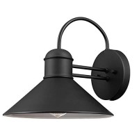 Globe Electric 44165 Sebastien 1-Light Outdoor Wall Sconce, 2-Pack, Black Finish