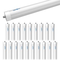 Luminosum, T8 8 Feet Led Tube Single Pin, 40W (80W Equivelant), Fa8 Base, Milky Cover, Cool White 6000K, Ac110-277V, Etl Certified, 20-Pack