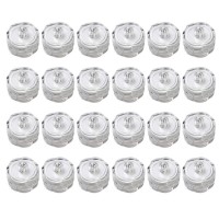 Submersible Waterproof Wedding Underwater Tea Light Sub Led Light For Decoration Wedding Party Bar Etc.White (Pack Of 24)