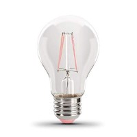 Feit Electric - A19/Tpk/Led 25W Equivalent Pink Filament Dimmable Clear Glass Colored Led Light Bulb