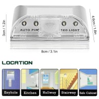 Senhai 2 Pack Keyhole Light Infrared Ir Wireless Door Lock Lamp Auto Sensor Motion Detector 4 Led Bulbs