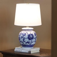 Dacor Therapy Tl14119 Blue And White Ceramic Table Lamp