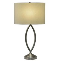 Decor Therapy Tl14121 Table Lamp, Brushed Steel