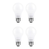 Sylvania Ultra Led A19 Light Bulb, 60W Equivalent, Efficient 9W, 13 Year, 800 Lumens, Dimmable, Clear, Medium Base, 5000K, Daylight - 4 Pack (78040)