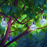 Sogrand Hanging Solar Lights Outdoor Decorations Home Decor Globe Light Ornaments Deal Of The Day Prime Today Decorative Garden Lamp Pure White Led Crackle Glass Globes For Yard Patio Tree Party