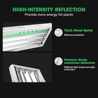 Vivosun T5 Grow Lights 5000 Lumens Per 4Ft 216W 4 X 54W 6500K Ho Fluorescent Tubes With Highoutput T5 Light Fixture Bulb