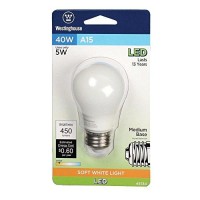 Westinghouse Lighting 4513420 40-Watt Equivalent A15 Soft White Led Light Bulb With Medium Base (4 Pack), 4-Pack