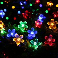 Awart Easter Fairy Lights Flower String Lights 100Led 8 Flash Modes Cherry Blossom Light Waterproof Indoor Decoration For Camping, Garden Fence, Tree, Birthday, Wedding Party, Bedroom