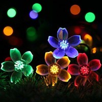 Awart Easter Fairy Lights Flower String Lights 100Led 8 Flash Modes Cherry Blossom Light Waterproof Indoor Decoration For Camping, Garden Fence, Tree, Birthday, Wedding Party, Bedroom