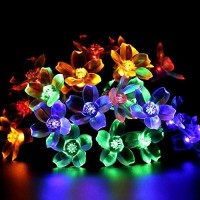 Awart Easter Fairy Lights Flower String Lights 100Led 8 Flash Modes Cherry Blossom Light Waterproof Indoor Decoration For Camping, Garden Fence, Tree, Birthday, Wedding Party, Bedroom