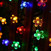 Awart Easter Fairy Lights Flower String Lights 100Led 8 Flash Modes Cherry Blossom Light Waterproof Indoor Decoration For Camping, Garden Fence, Tree, Birthday, Wedding Party, Bedroom