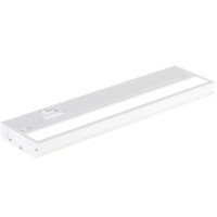 Nsl Led Under Cabinet Lighting Dimmable Hardwired Or Plugged-In Installation - 3 Color Temperature Slide Switch - Warm White (2700K), Soft White (3000K), Cool White (4000K) - 12 Inch White Finish