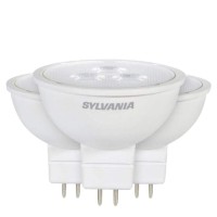 Sylvania Contractor Series Led Flood Lamp, Mr16, 5 Watts, 3000K, 81 Cri, Gu5.3 Base, 12 Volts, 3 Per Box