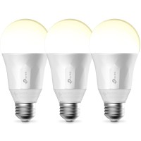 3-Pack Smart Wi-Fi A19 Led Bulb, 2700K Dimmable White, No Hub Required, 50W Equi