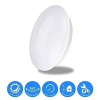 Esenlite Flush Mount Ceiling Light - 180 Led 18W (100W Incandescent Bulbs Equivalent) 1200Lm 3000K Energy Saving Warm White Smart Motion Activated Ceiling Light Fixture