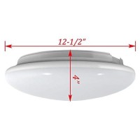 Esenlite Flush Mount Ceiling Light - 180 Led 18W (100W Incandescent Bulbs Equivalent) 1200Lm 3000K Energy Saving Warm White Smart Motion Activated Ceiling Light Fixture