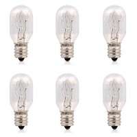 Parts Express 15Watt Himalayan Salt Lamp Bulbs 6Pack-E12 Socket Incandescent Bulbs