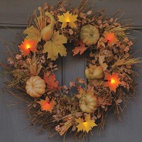 Product Works Ultraled Battery Operated Autumn Leaf Cap Twinkle Light String, 3.5-Feet