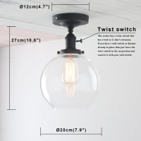 Permo Vintage Ceiling Light 1-Lights Pendant Lighting Chandelier With 7.9