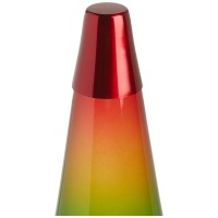 Schylling Lava Lamp 2179 14.5-Inch, With White Wax, Clear Liquid, Tri-Colored Globe, Hand Painted Base Rainbow