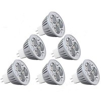 Ctkcom Mr16 3W Led Bulb(6 Pack)-Warm White 2700K Led Bulbs 35W Halogen Equivalent Ultra Bright 60 Degree Beam Angle Recessed Track Light Landscape 300 Lumens Mr16 Spot Lamps 12V