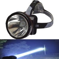 Odear Super Bright Headlamp Rechargeable Led Spotlight With Battery Powered Headlight For Garden Outdoor Camping Fishing (Large)