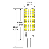 Ukey U Gy6.35 Led, Led Halogen Replacement 5W Bi-Pin Base 12V Ac/Dc 2700K Warm White,Led Landscape Light Bulbs 50W Replacement 5Pack (5)