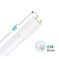 Luxrite 4Ft Led Tube Light, T8, 18W (32W Equivalent), 6500K Daylight, 2200 Lumens, Fluorescent Light Tube Replacement, Direct Or Ballast Bypass, Etl Listed (2 Pack)