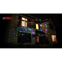 Ledmall Motion 8 Patterns In 1 Red, Green, And Blue Outdoor Christmas Laser Lights Projector With Remote Control And Security Lock