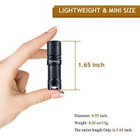 Sdenow Mini Flashlight Keychain With Micro Usb Rechargeable Tiny Flashlight Brightness Can Achieve Up To 200 Lumens For Edc Torch