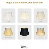 Royal Designs, Inc. Shallow Drum Bell Billiotte Wall Lamp Shade, Bs-711-19Blk, Black, 13 X 19 X 11.26