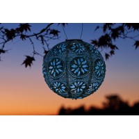 Allsop Home And Garden Soji Stella Boho Led Outdoor Solar Lantern Handmade With Weatherresistant Uv Rated Tyvek Fabric Stain