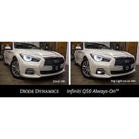 Features Compatible with Infiniti Q50Q70 20142021 Converts your fog light to also function as a DRL OEM connectors for simple plugandplay installation 3year warranty Overview Custom Appearance From the factory your Q50Q70 has LED fog lights which come on 