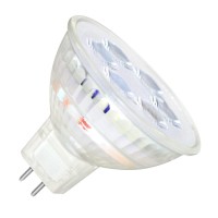 Sylvania Ultraled Mr16 Flood Light Bulb, 20W = 5W, Dimmable, 22 Year, Gu5.3 Bi-Pin Base, 350 Lumens, 3000K, Glass - 1 Pack (78233)