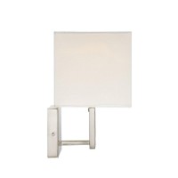 Trade Winds Lighting 2-Light Wall Mount Sconce In Brushed Nickel