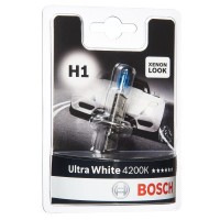 Bosch Headlight Bulb Ultra White H1 12V 55W P14,5S (Bulb X1)