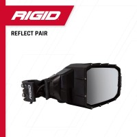 The RIGID Reflect is the first LED light that not only illuminates the road ahead but also allows you to see whats behind The RIGID Reflect is an advanced LED lighting solution with a fully adjustable side mirror all in one Though originally developed for