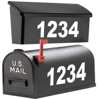 1060 Graphics- 325 High Premium Reflective Mailbox Numbers Choose Any Size Color Text (Personalized Custom Decal) House, Door, Window, Sign, Address Sticker