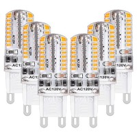 Ledera G9 Led Bulb Dimmable, 40W Halogen Equivalent, 4W G9 Base Chandelier Light Bulb, 3000K Warm White, 350Lm, 360Ͽ