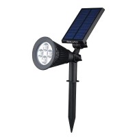 Solvao Solar Spot Light | Ultra Bright, Waterproof, Outdoor | Auto On/Off Function | Rechargeable Led For Lighting Flag Pole, Landscape, Wall, Fence, Yard & Garden