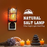 Himalayan Glow Lattice Style Basket Salt Lamp Night Light With Pink Salt Chunks | 360 Degree Rotatable Wall Plug, Ideal Gift For Home D?Cor