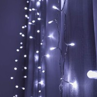 Twinkle Star 300 Led Window Curtain String Light For Christmas Wedding Party Home Garden Bedroom Outdoor Indoor Wall Decoration (White)