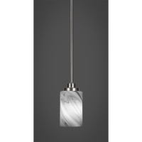 Odyssey 1 Light Mini Pendant In Brushed Nickel Finish With 4