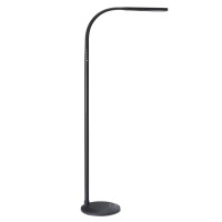 Phive Led Floor Lamp For Reading, Dimmable Gooseneck Standing Lamp (4 Color Modes, 5-Level Dimmer, 12W, Memory Function, Touch Control Floor Light For Living Room, Bedroom, Office) Black