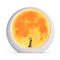 Mamre Moon Mood Lamp Unique Anniversary Marriage Valentines Day Gift Ideas Art Decoration White Holy Wedding Under Full Moon