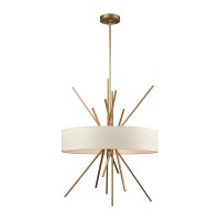 Xenia 25'' Wide 5-Light Chandelier - Matte Gold