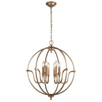 Stanton 25'' Wide 6-Light Chandelier - Matte Gold